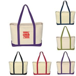 Promotional Large Heavy Cotton Canvas Boat Tote Bag