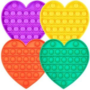 Heart Shaped Push Bubble Fidget Toy