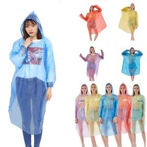 Adult Disposable Raincoat Is Portable