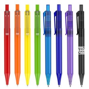 Transparent Plastic Pen Grip Retractable Ballpoint Pen