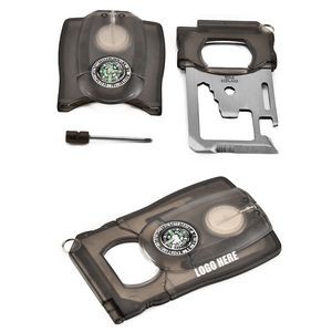 Multitool Survival Card With Compass