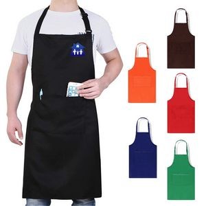 Unisex Chef Kitchen Apron Cooking Aprons with Pockets