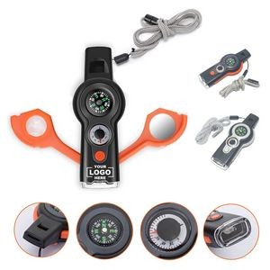 Outdoor Multifunction Safety Survival Whistle Keychain