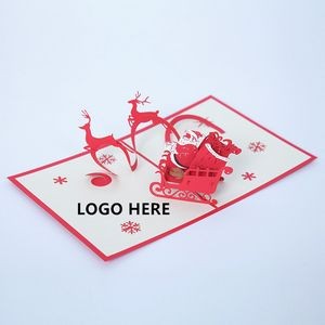 Christmas Greeting Card Santa Ride