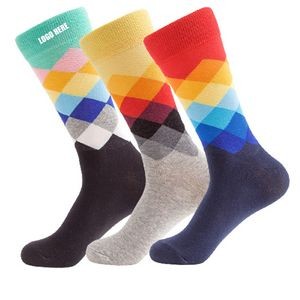 Gradient Colorful Cotton Crew Sock For Adults