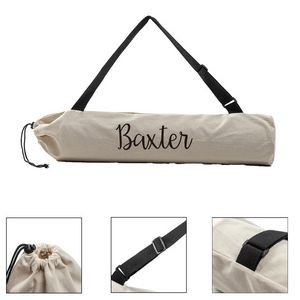 Drawstring Cotton Yoga Mat Carrier Bag
