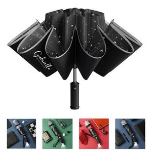 Rotating LED Flashlight Umbrella