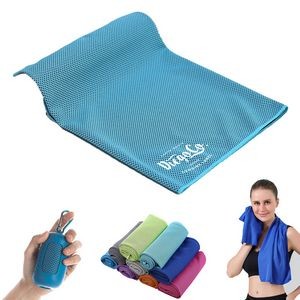Cooling Microfiber Towel With Silicone Case