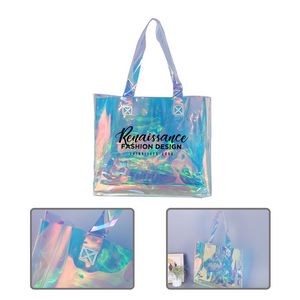 Holographic Clear Iridescent Handbag Tote Bag