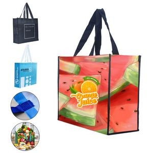 Large Poly-woven Laminated Tote Bag