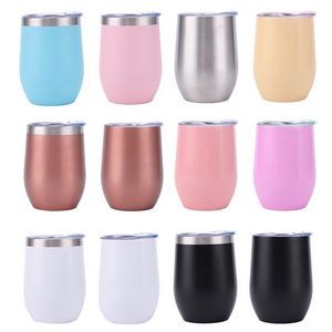 12oz Stainless Steel Vacuum Insulated Tumbler w/Lid