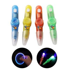 2 In 1 Glowing Rotation Ballpoint Pen