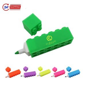 Toy Brick-shaped Highlighter