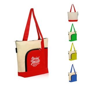 Zipper Polyester Tote Bags