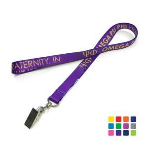 Polyester Lanyard w/Wire Duckbill Clasp
