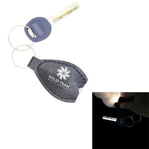 PU Leather Keychain Light