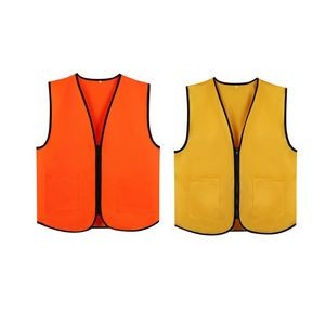 2 Pocket Uniform Volunteer Vest w/ Zipper