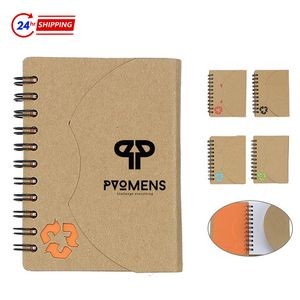 Eco-friendly Mini Spiral Divided Composition Notebook