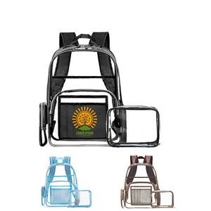 2 In 1 Clear Backpack Set