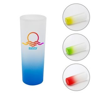 Color Bottom Gradient Frosted Glass Cup