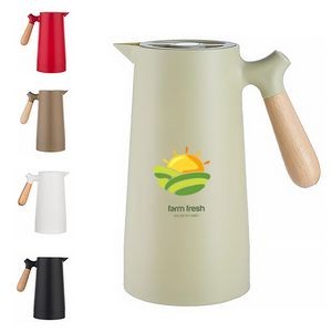33 Oz Coffee Tea Kettle with Wooden Handle
