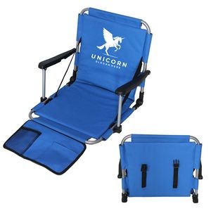Outdoors Folding Stadium Chair with Armrests