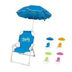Kids Folding Beach Chair With Umbrella