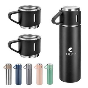 16oz Set Travel Stainless Steel Flask