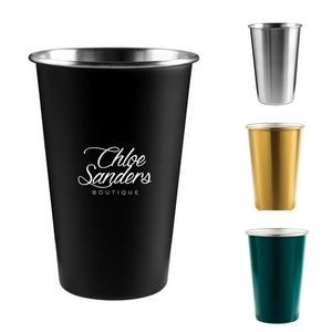16 Ounce Stainless Steel Pint Cups