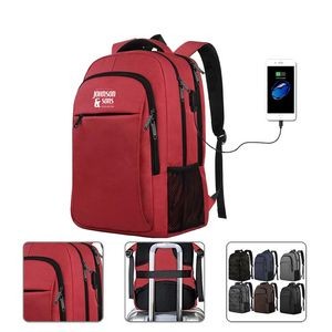 Business Durable Laptops Backpack with USB Charging Port