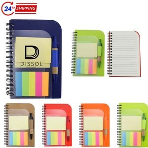 Clear Hard Cover Notebook w/ Pen