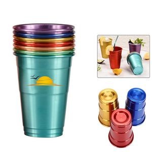17OZ Colorful Aluminum Cold Drink Cup