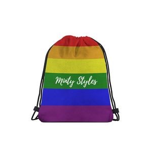Rainbow Pride Drawstring Backpack
