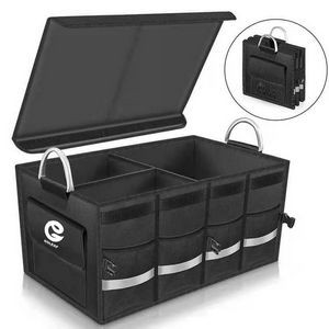 Multi Compartments Trunk Organizer With Metal Handle