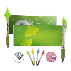 Colorful Click Ballpoint Pen w/ Banner (Economy Shipping)