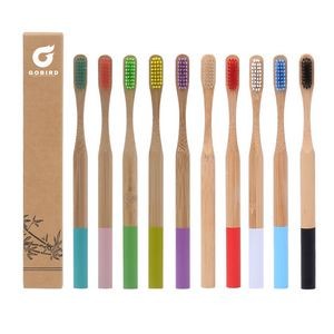 Bamboo Round Handle Toothbrushes