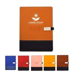 Multi functional Journal with Wireless Charger & Power Bank