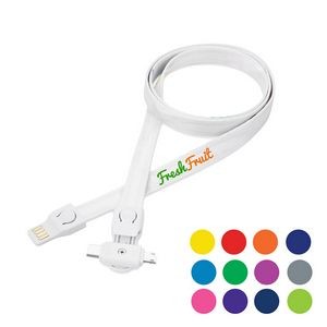 Eco Friendly 3-in-1 Lanyard Charging Cable