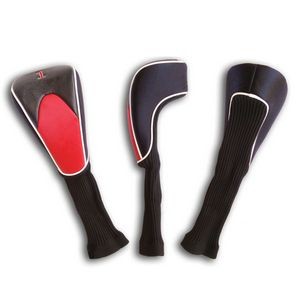 Long Neck PU Leather Golf Driver Head Covers