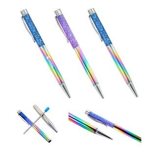 Rainbow Color Gradient Floating Glitter Pen