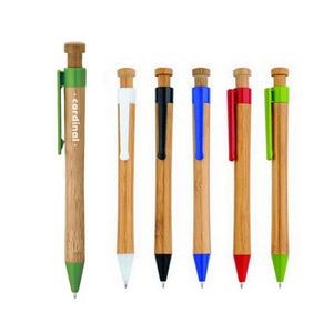 Retractable Bamboo Ballpoint Pen