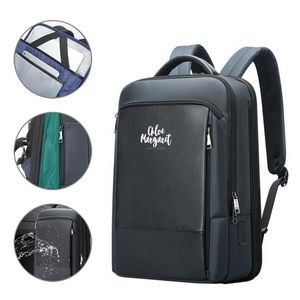 Waterproof Laptop Backpack w/ USB Charging