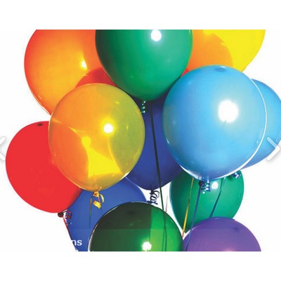 10" Helium Quality Latex Balloons (Plain Balloon w/No Logo Printing)