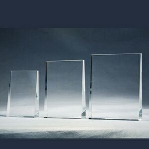 UpRight Crystal Trophy Award - Medium - Sand Blast
