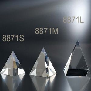 Indigo Pyramid Optic Crystal (Small)