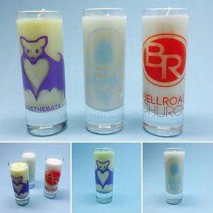 2 oz - Hand-Mixed-Poured 100% Renewable Soy Wax Candle in Clear Glass Votive