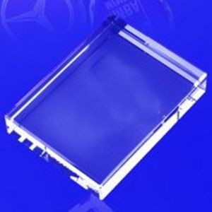Flat-edge Rectangular Jade Glass Paperweight (Laser Engrave)