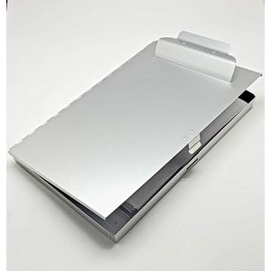 Durable Side Opening Aluminum Clipboard w/ Storage