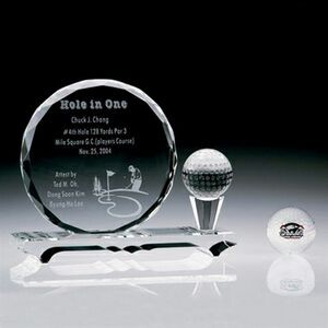 New Style Crystal Golf Ball on Crystal Tee