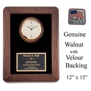 Jumbo Quartz Clock Plaque Made In Usa